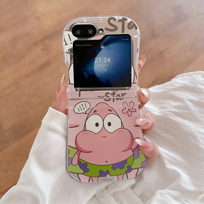 아펙시움 핸드폰케이스 갤럭시 z플립3 z플립4 z플립5 z플립6 z플립7 힌지보호 휴대폰 불룩한 입 캐릭터