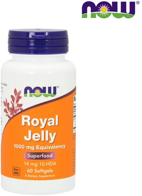 나우푸드 로얄 젤리 1000mg 소프트젤, 1개, 60정 - 쿠팡