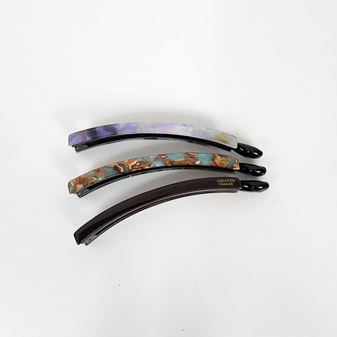 시크몽 프랑스핀 뉴컬러 반묶음 스몰 슬림 빗살 바나나핀