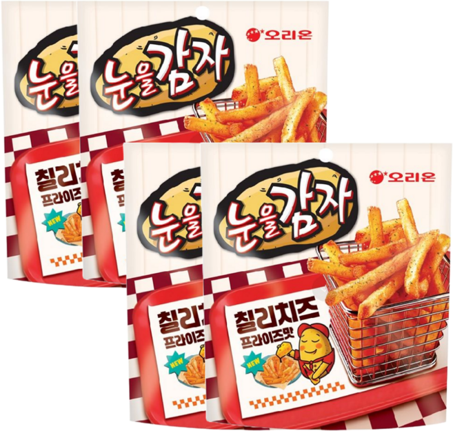 생감자스틱에 칠리양념과 치즈가루를 더한 눈을감자 칠리치즈 프라이즈맛, 96g, 4개