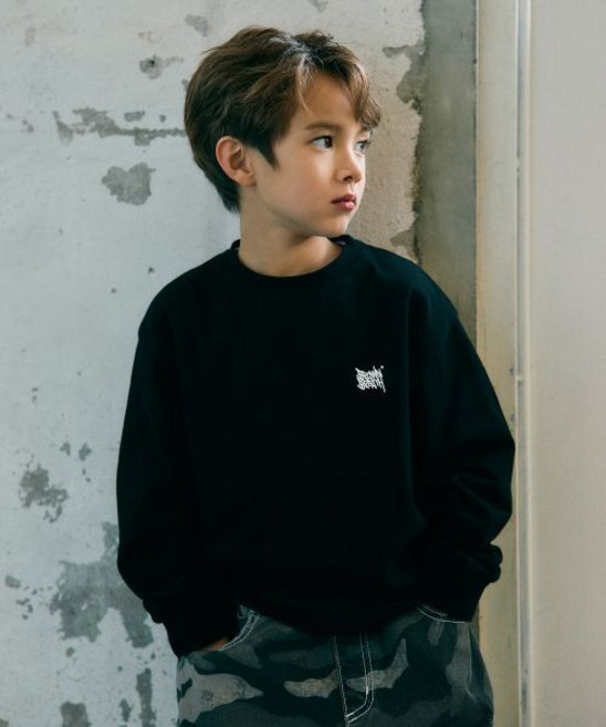 브라운브레스 KIDS brownbreathkids KIDS TAG LONGSLEEVE - BLACK