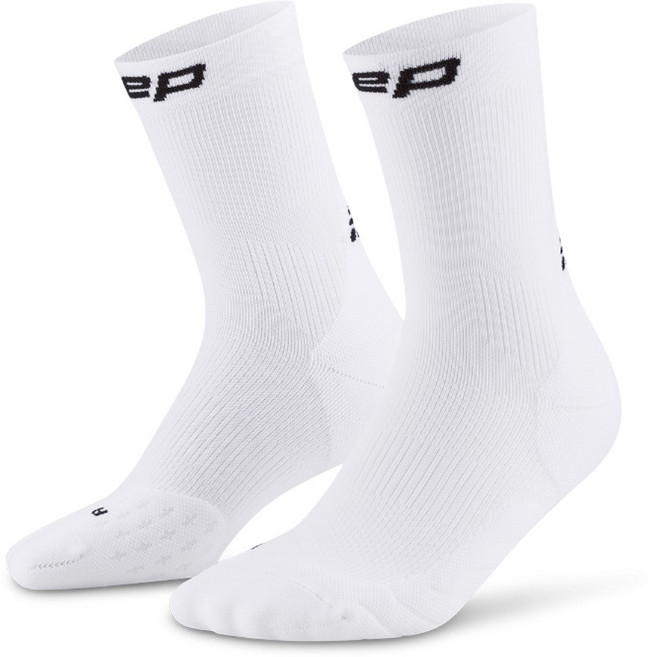 CEP 코어런 미드컷 5.0 양말, 화이트, 1개