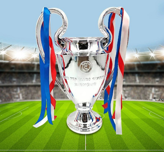 프리미어리그 트로피 리본 맨체스터시티 우승 챔스 메달 32cm 제품 챔피언스리그 맨시티 기념품, 2.레알마드리드 32cm 선물