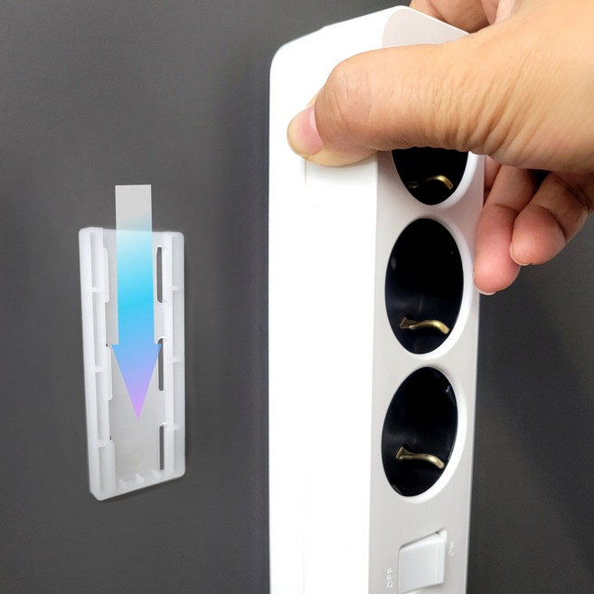 더반디 공중부양 멀티탭 정리 브라켓, 10세트