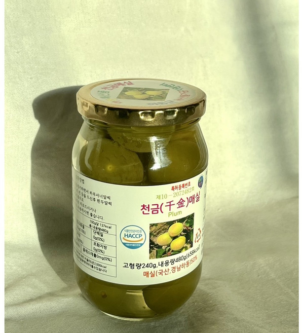 하동 천금매실 매실짱아찌 액기스, 1개, 240g