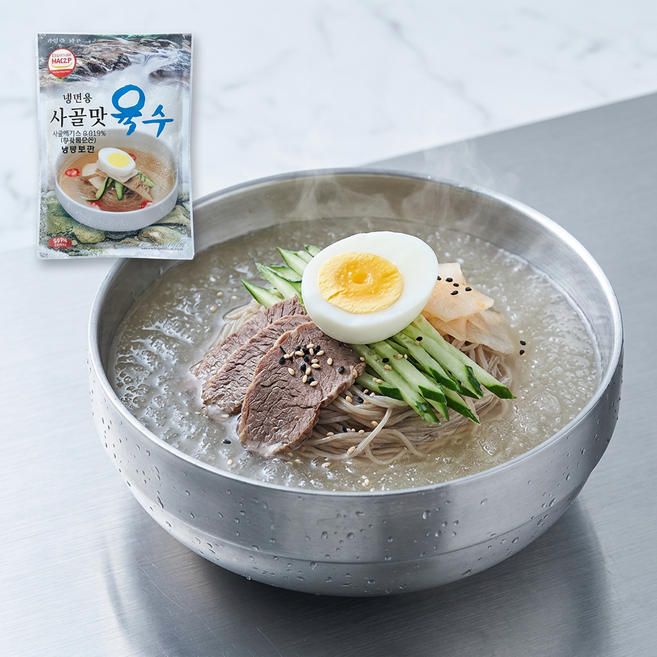 농민식품 냉면용 사골육수 350g 10팩 ( 냉동 물냉면육수 간편 냉면국물), 10개
