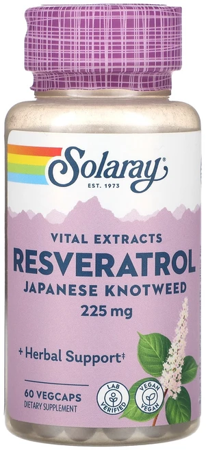 12월눈오는달 Solaray 필수 추출물 레스베라트롤(Japanese Knotweed) 225mg 베지 캡슐 60정 미리준비하세요, Solaray필수추출물레스베라트롤JapaneseKnot, 1개 - 쿠팡