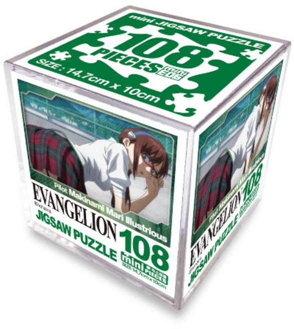 에반게리온 미니 큐브 직소 퍼즐 108조각, 1개, 마키나미 마리 일러스트리어스, 108피스