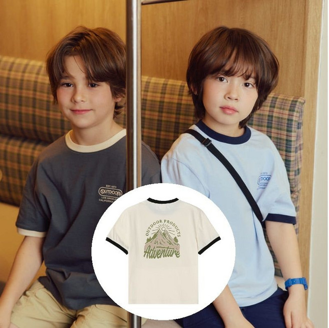 [백화점정품] 아웃도어 프로덕츠 키즈 반팔 티셔츠 링거 백그래픽 OD252ISS06 편한 시원한