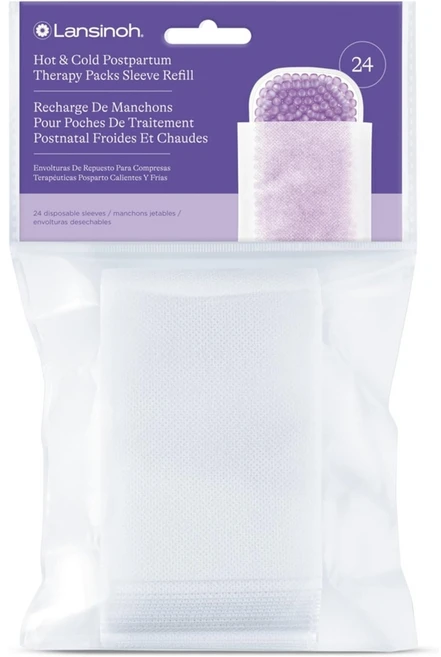 란시노 온냉 찜질팩 산후 회복 회음부 아이스팩 2개입 코어 회복 Lansinoh, 일회용 슬리브 리필 - 쿠팡