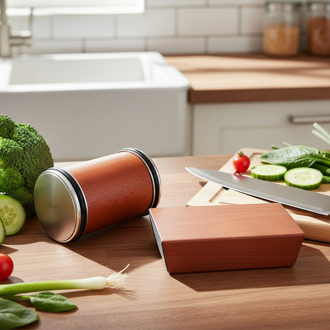 롤링 칼갈이 연삭기 숫돌 샤프너, 1개, 우드