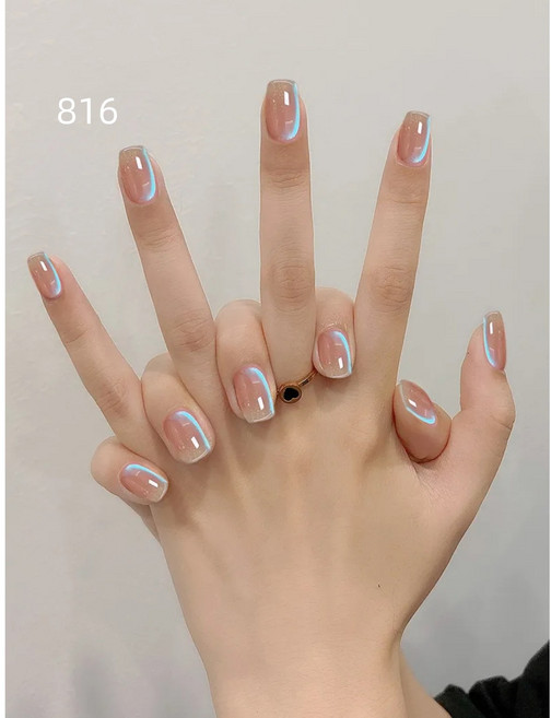 [손꼽놀이] 봄 여름 젤네일 투명 유니콘 유리 오로라 자석젤 셀프젤네일아트재료 12g, 1세트, 816