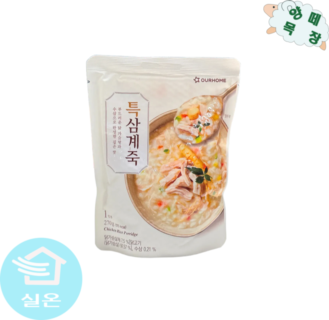 아워홈 특삼계죽 270g, 3개