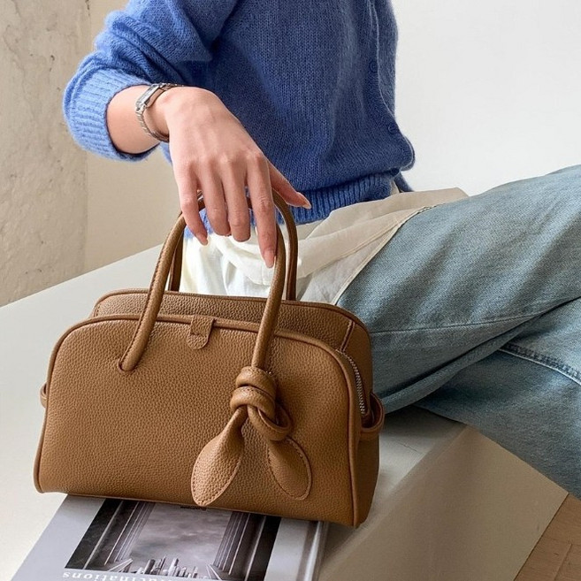 [Bahn 5컬러] 클레어 레더 여성 토트백