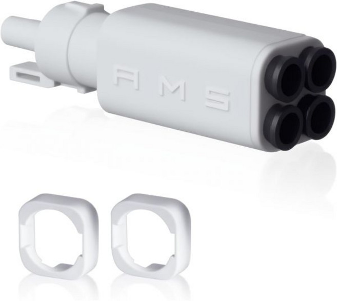오리지널 4-in-1 PTFE 어댑터 5웨이 필라멘트 허브 콤보 밤부 랩 A1/A1 미니 AMS 라이트 시스템과 호환되는 다색 인쇄 액세서리 AMS 튜브 커넥터 교체 부품, 오리지널 4-in-1 PTFE 어댑터, 5웨이 필라멘트