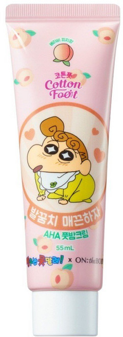 온더바디 코튼풋 발꿈치 매끈하자 짱구 풋밤크림, 1개입, 5개, 55ml