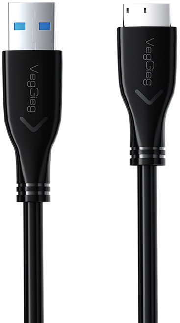 베지그 U 시리즈 USB-A 3.0 to Mirco-B HDD 케이블, 1개