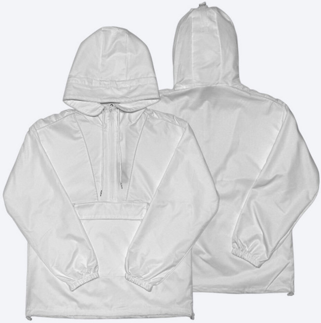 바르가 루즈핏 아노락 후드 바람막이 하프집업 스트릿 캥거루포켓 데일리 간절기 점퍼