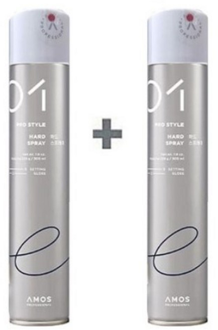 아모스프로페셔널 하드 헤어 스프레이, 300ml, 2개