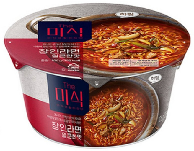 더미식 장인라면 얼큰한맛 컵 106g, 12개