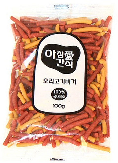 (국산간식) 아침애 모이스쳐 오리버거100g, 오리버거맛, 100g, 1개