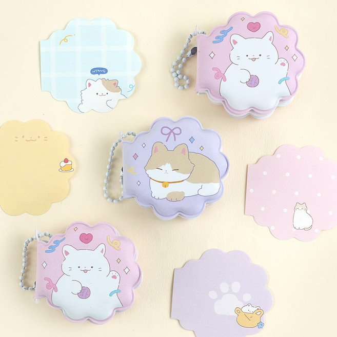 냥냥 스퀴시 수첩 2종 2개씩 4개 1세트, 1개