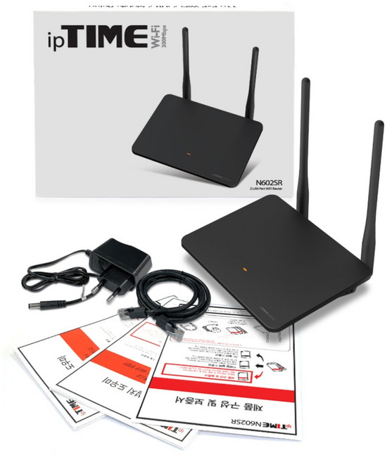 ipTIME N602E PLUS 유무선공유기, IP TIME N602EPLUS[블랙], 1개