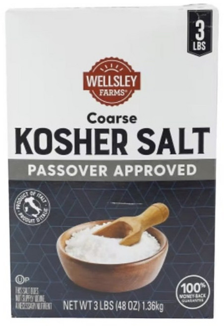 Wellsley Farms 웰슬리 팜스 코스트코 코셔 솔트 소금 48oz, 1.36kg, 1개