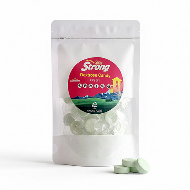 알프스스트롱 스포츠 포도당 에너지 캔디 사과맛 50정, 1개, 130g