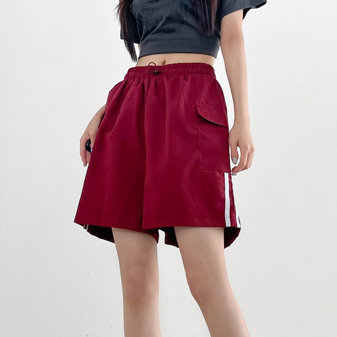 르엠마 라인 나일론 바스락 트랙 3부 바스락 여름 반바지