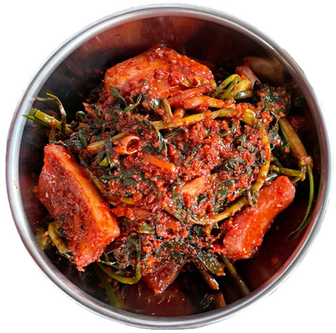 경자네 국산 전라도 토종 조선 숙성한 홍갓 김치, 2kg, 1개