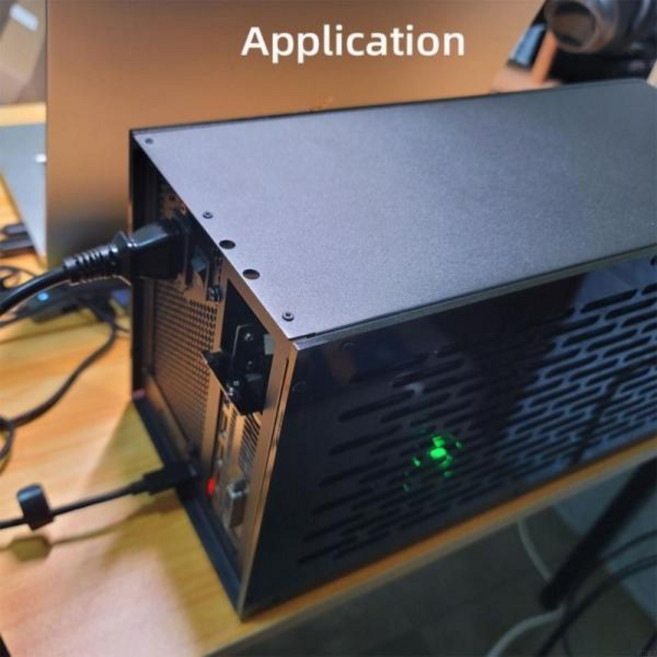 TH3P4G3 ATX 금속 하우징 박스 GPU 도크 케이스 지원 OLED 디스플레이 냉각 팬 egpu 도킹 스테이션 어댑터, [01] 옵션1, 1개