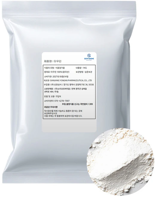 타우린 필수아미노산 영양소, 1개, 1kg - 쿠팡