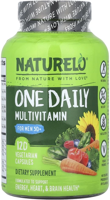 NATURELO 원 데일리 종합비타민 50세 이상 남성용 베지 캡슐 120정, NATURELO원데일리종합비타민50세이상남성용베지캡슐1, 1개 - 쿠팡