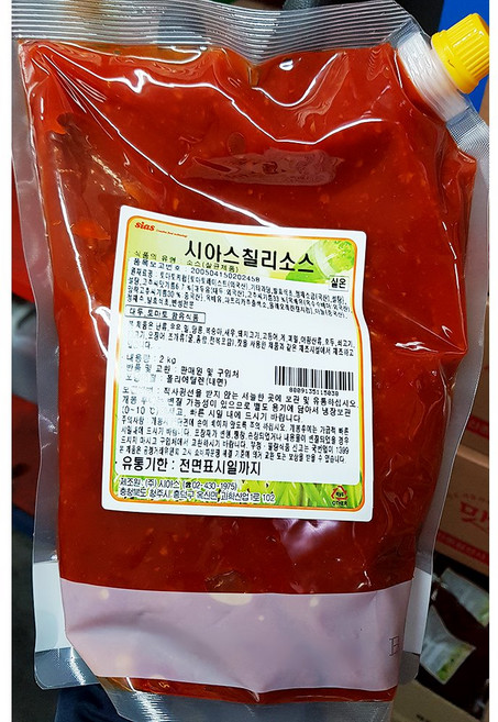 시아스 블랙 스테이크용 칠리소스 2Kg X6 액상 핫소스 미트소스, 6개
