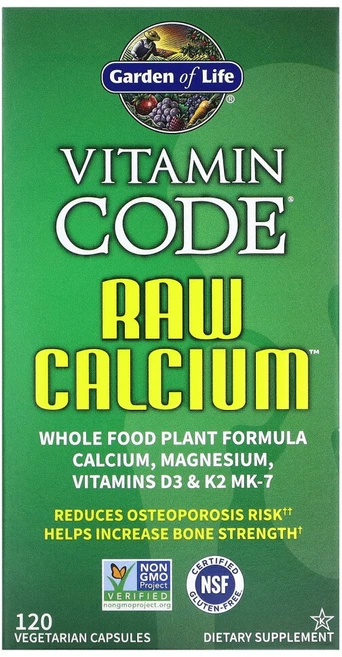 [미국정품직구상품] 가든오브라이프 비타민 코드 Raw 칼슘 120정, 1개 - 쿠팡