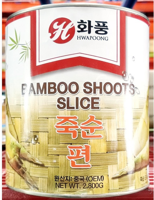 화풍 죽순 통조림 죽순캔 업소용 죽순편캔 2.84Kg, 84개