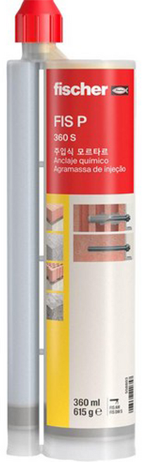 피셔 케미칼 앵커 360ml 2액형 주입식 케미컬 앵카 철근 콘크리트 실리콘건용 휘셔 FIS P360S, 1개