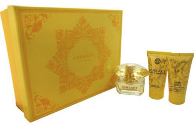 베르사체 옐로우 다이아몬드 여성 향수 바디 3종 세트, 1개