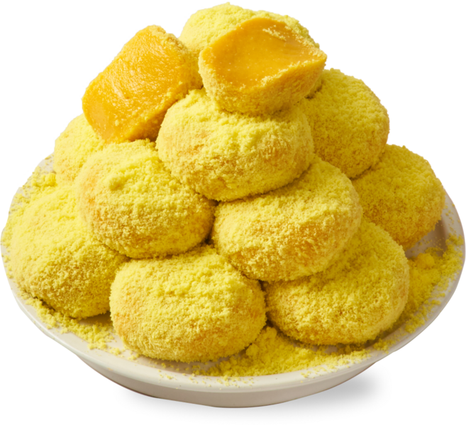 하람떡방 당일생산 100% 찹쌀 전통 호박 인절미 개별포장 떡 카스테라가루 포함, 1개, 2kg