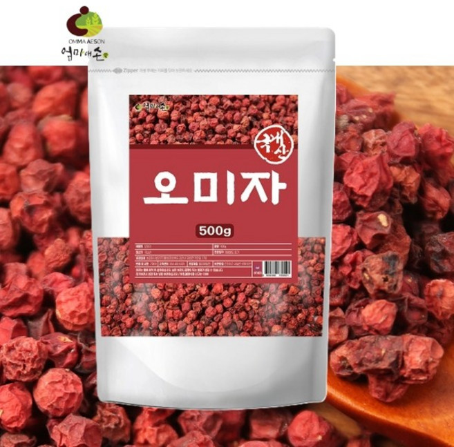 국내산 건오미자 말린 건조 오미자 열매, 1개, 500g