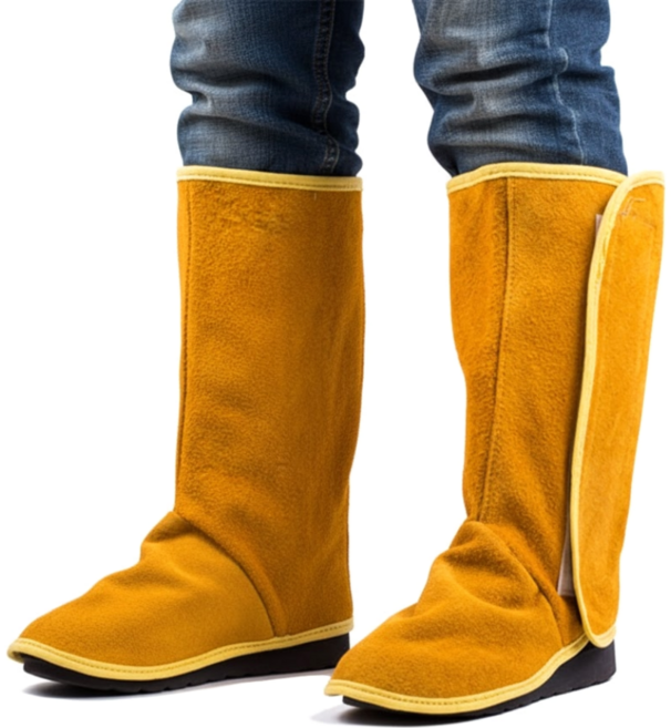 용접용 각반 발등 덮개 커버 토시 소가죽, 1개