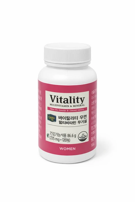 멜라루카 바이탈리티 우먼 멀티비타민 무기질 (722mg X 120정), 120정, 1개 - 쿠팡