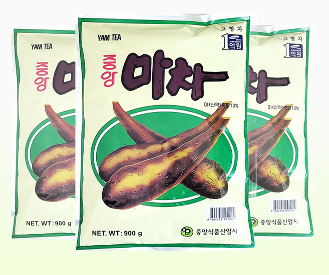 중앙 마차 900g x 3개/자판기 곡물라떼 율무차, 3개, 1개입