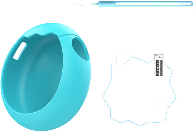 다마고치 파라다이스 풀커버 케이스 보호필름 스트랩 풀세트, 1세트, 제이드, 단일