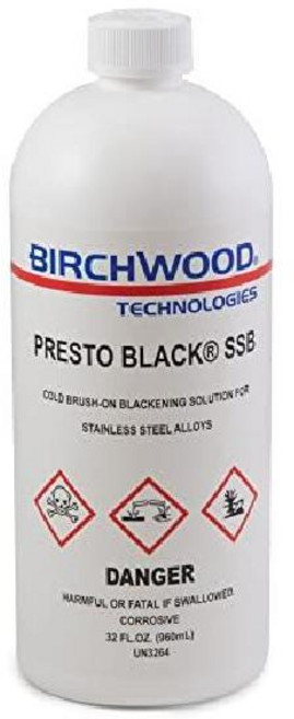 Birchwood Presto Black Stainless Steel Blackener SSB 1리터, 1개