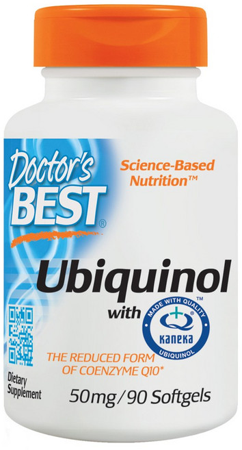 Doctor's BEST 還原型輔酶Q10軟膠囊 50mg 無麩質, 90顆, 1罐
