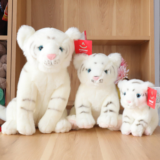백호랑이 애착인형 정품보장 동물원 20 33 53cm, 1개, 백색