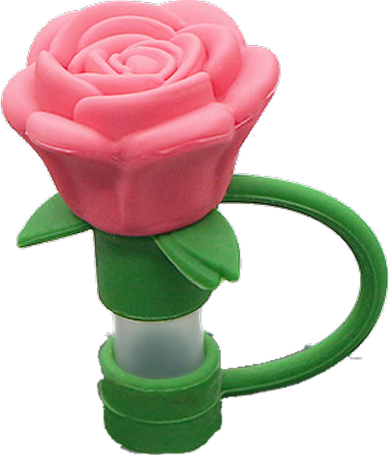 실리콘 텀블러 빨대마개 스탠리 호환 10mm, 1개, 6.핑크 로즈