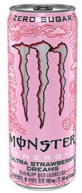 몬스터에너지 드링크 울트라 스트로베리 드림즈, 355ml, 24개
